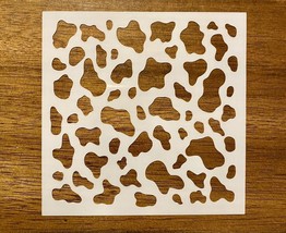Cow Print Stencil  10 Mil Mylar For Screen Printing, Painting, Polymer Clay, Etc - £7.77 GBP