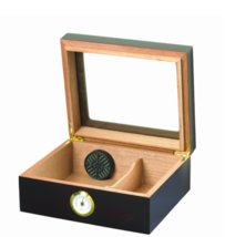 Capri Glass Top Cigar Humidor - HUM-25HYG-Glasstop - $748.89 MXN