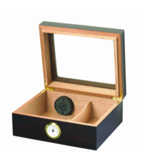 Capri Glass Top Cigar Humidor - HUM-25HYG-Glasstop - £31.30 GBP