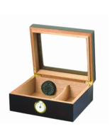 Capri Glass Top Cigar Humidor - HUM-25HYG-Glasstop - $54.63 CAD