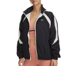 Under Armour Icon Crinkle Track Jacket Women&#39;s Sports Casual Top NWT 600... - $132.21