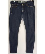 Express Jeans Womens Size 2s Blue Ultra Low Rise Zelda Slim Fit Jean Leg... - £14.04 GBP