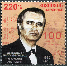Armenia 2020. Alexander Harutyunyan (1920-2012), Composer (MNH OG) Stamp - £0.92 GBP
