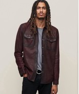 John Varvatos Leather Lionel Shirt Jacket.  Size EU 50 USA 40. BNWT MENS... - $579.54