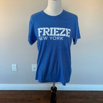 NWOT Official FRIEZE NYC 2019 Blue T-shirt Swag SZ M - $461.33 MXN