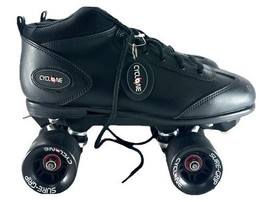Sure-Grip Cyclone Roller Skates – Black Size 10 Men’s Indoor Speed Skates - $89.00