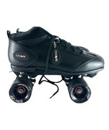 Sure-Grip Cyclone Roller Skates – Black Size 10 Men’s Indoor Speed Skates - $89.00