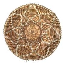 Vintage Woven Botswana Tribal Bayei Coiled Basket Bowl Okavanga Delta 13... - $93.49