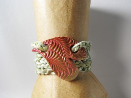 Polymer Clay Heart Friendship Bracelet on ribbon Sash - £11.00 GBP