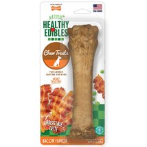 Nylabone Healthy Edibles Natural Dog Chews Long Lasting Bacon Flavor Treats for  - $16.05