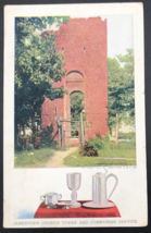 1907 Jamestown Exposition Church Tower &amp; Communion Service Postcard Celebration - £9.74 GBP
