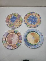 THE SWEET SHOPPE BY SANGO SALAD DESSERT PLATES SUE ZIPKIN SET OF 4 #2 - $886.46 MXN