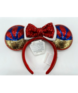 Disney Parks Snow White Minnie Mouse Ears Headband Sequin NWT 2024 - £39.56 GBP