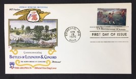 FDC American Revolution Bicentennial April 19, 1975 The North Bridge at ... - $3.50