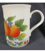 Kingsbury Fine Bone China Coffee Mug Cup Peaches Grapes Berries Stafford... - $17.95