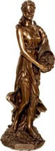 Greek Goddess Fortune / Tyche / Luck / Fortuna Cold Cast bronze statue 32cm NEW - £122.30 GBP