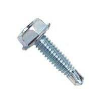 Fine Thread Screws Hex Washer Head Super Tec #2 Point 1/4″ X 1″ (25pcs) - $8.50