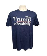 2016 Trump for President Adult Medium Blue TShirt - £11.66 GBP