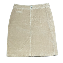 Orvis Corduroy Skirt Plus Size 14 Tan Womens Cotton Stretch Blend 32&quot; Waist - £14.87 GBP
