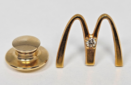 Genuine Gold Filled with Diamond Mcdonalds Lapel Pin Collectible - €34,80 EUR
