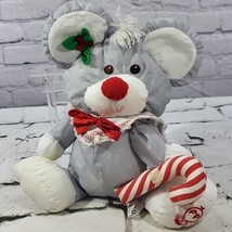Vintage 80s Fisher Price Puffalump Christmas Mouse Plush Stuffed Animal ... - $19.79