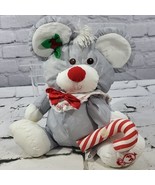 Vintage 80s Fisher Price Puffalump Christmas Mouse Plush Stuffed Animal ... - £14.87 GBP