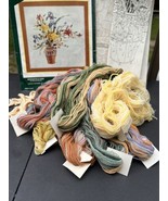 Elsa Williams Crewel Embroidery Kit Flower Bouquet Springfield Vase 00284 - £64.30 GBP