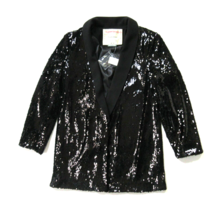 NWT Anthropologie Cartonnier Sequined Blazer in Noir Black Sparkle Jacket S $168 - £59.02 GBP
