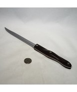 Cutco 1729 Petite Carver 6.75&quot; Serrated Kitchen Knife Brown Marbled Hand... - £38.50 GBP