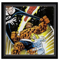 VINTAGE 1988 Marvel Fantastic Four Framed 12x12 Poster Display - £31.02 GBP