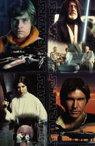 Classic Star Wars The Light Side Photo Image Sticker Decal Set of 4 NEW ... - $3.99