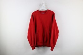 Vintage 90s Russell Athletic Mens Large Faded Blank Crewneck Sweatshirt Red - £38.85 GBP