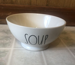  RAE DUNN by Magenta &quot;Soup&quot; White Bowl Cereal Soup Farmhouse Decor - £19.95 GBP