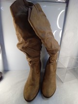 Journee collection WD-Aneil Calf Boots Size 8, Taupe 053ap - £12.97 GBP