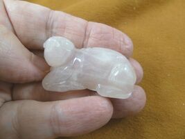 (Y-SEAL-562) pink Rose Quartz SEAL gemstone carving FIGURINE gem seals s... - $15.79