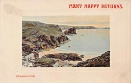 Kynance Cove Cornwall England~Many Happy RETURNS~1908 Argall Of Truro Postcard - £6.60 GBP