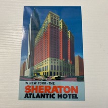 New York City Manhattan c1960&#39;s Sheraton Atlantic Hotel, vintage cars, 34th St. - £1.33 GBP