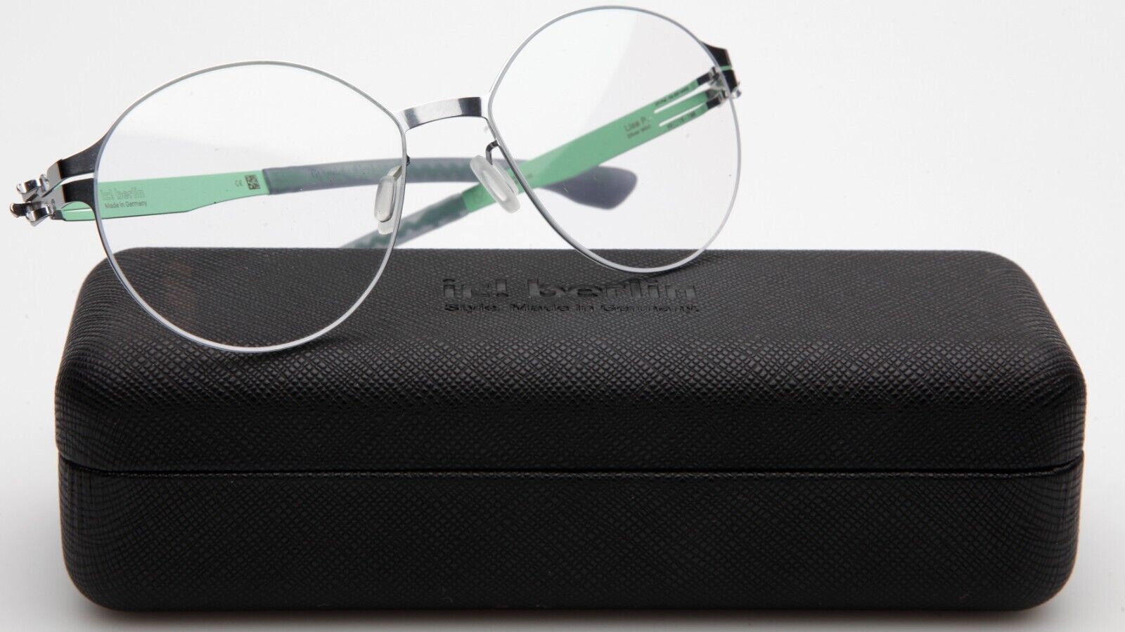 Primary image for New ic! berlin Lisa P. Silver Mint Eyeglasses Frame 50-16-135mm B44mm