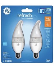 GE Refresh HD LED Light Bulbs, Daylight Clear, 300 Lumens, 40-Watt Equivalent - £12.92 GBP
