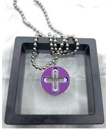 New Frank Ocean Homer Necklace Chain Purple Plus Silver Pendant Pink Blu... - $30.00