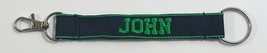 JOHN Personalized Keychain Green / Black - $9.74