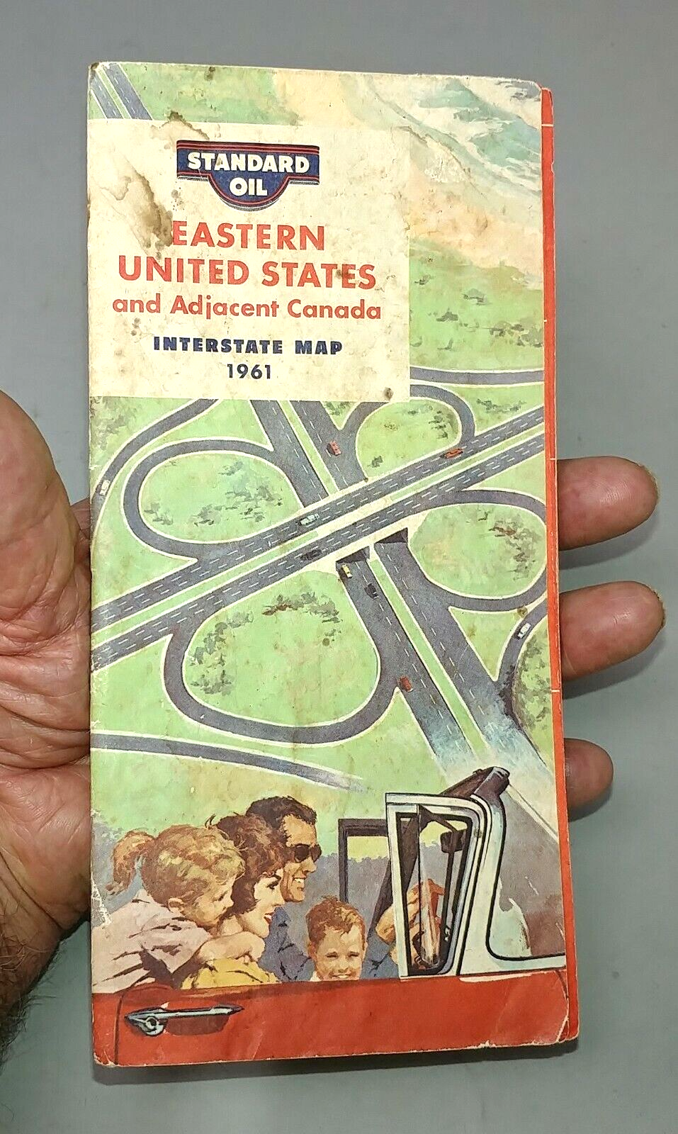 1961 Standard Oil Eastern United States & Canada Road Map (fair condition) - £8.75 GBP