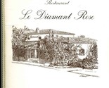 Restaurant Le Diamant Rose Menu La Colle sur Loup France signed Ettlinge... - $94.29