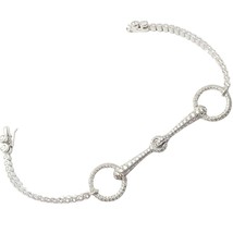 Authentic! Hermes 18k White Gold 1.77ctw Diamond Bracelet - £12,979.38 GBP
