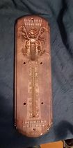 Metal Sign With Thermometer - Motorcycle Biker - Tin - $18.97