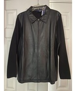 Charter club women  Sweater Sleeve leather coat black   3X - £54.48 GBP
