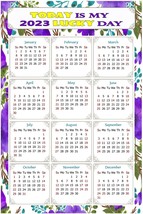 2023 Magnetic Calendar - Calendar Magnets - Today is my Lucky Day - v024 - £8.62 GBP