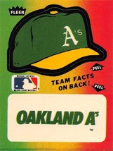 1983 Fleer Sticker Team Hats &amp; Logo Oakland Athletics ⚾ - £0.70 GBP