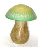 Mushroom  Speckled Ceramic Figurine Yellow and green   -  4.1 inches tal... - $310.09 MXN