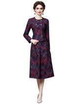 Celeb Style Amal Clooney Inspired Collarless Jacket &amp; Buttons &amp; A-line S... - $139.99
